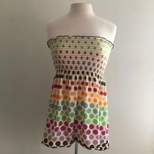 Strapless Polkadot Shirt